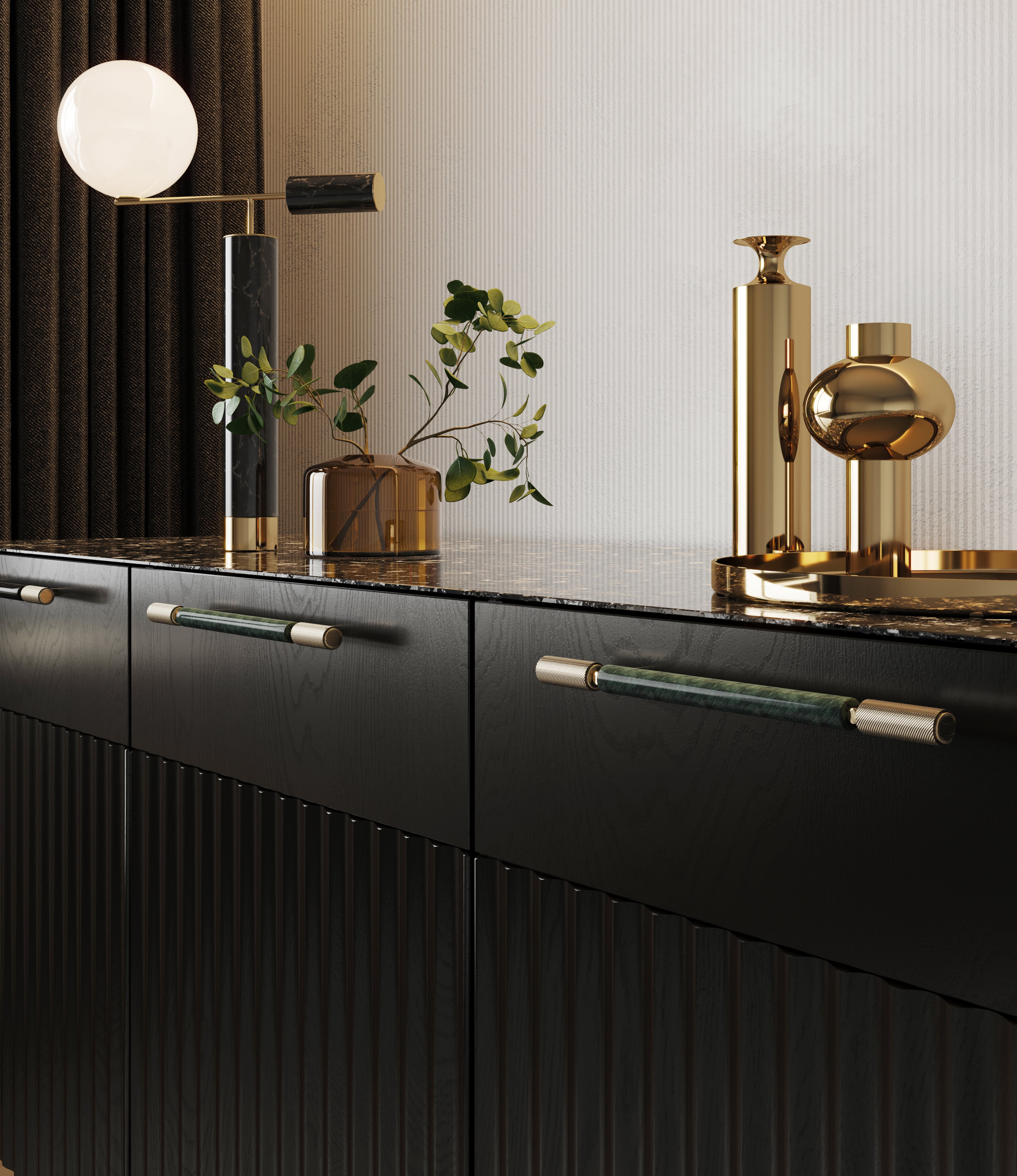 Luxury Marble Pull Up Bars For Furniture