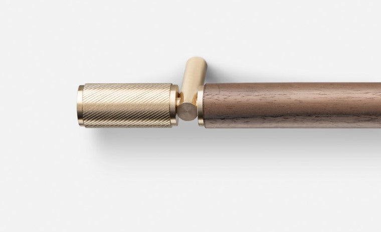 artisan american walnut wood and gold furniture pull up bars 